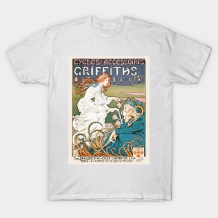 Vintage Bicycle Advertising Poster France 1898 T-Shirt